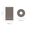 Kosz na bieliznę 60L Matt Black / Dark Grey Plastic Lid